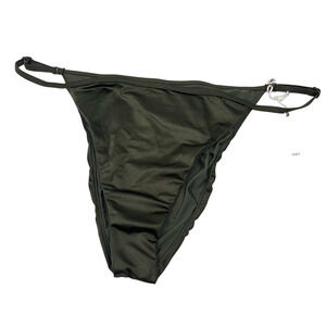 Good American Shine Perfect Fit Bikini Bottom Stormy Size 3 US Large